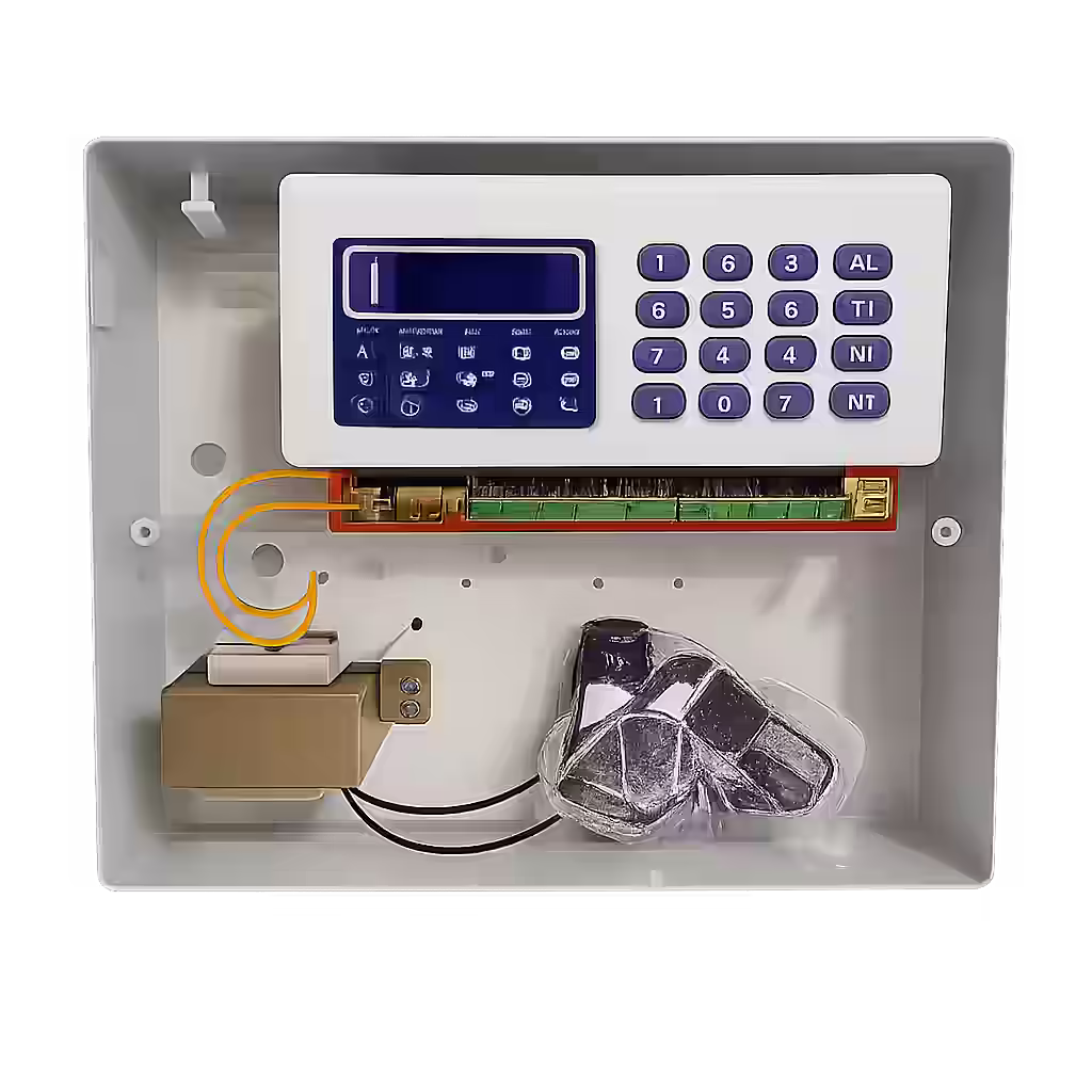 برد داخلی دزدگیر سیمکارتی صفاهان مدل P6 نمای داخلی دستگاه دزدگیر سیمکارتی صفاهان مدل P6 شامل برد اصلی و اجزای فنی
