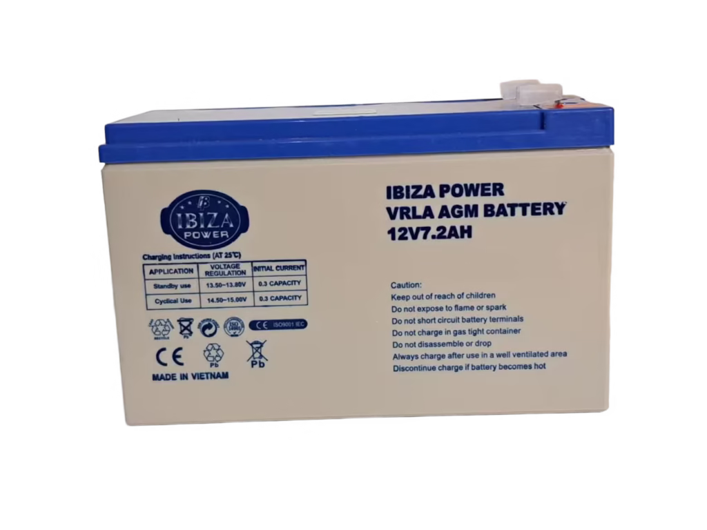 باتری ۱۲ ولت ۷.۲ آمپر ایبیزا برای دزدگیر اماکن